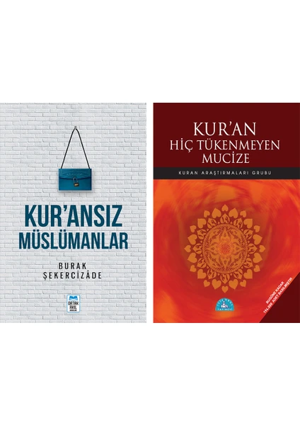 Kur’ansız Müslümanlar - Kuran Hiç Tükenmeyen Mucize 2 Kitap Set