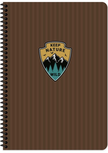 A4 Kareli Defter Outdoor - Kahverengi