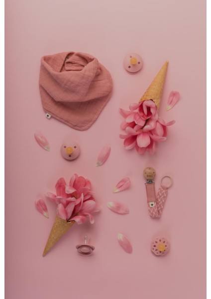 Paci Braid Emzik Askısı -Dusty Pink/baby Pink fiyatları