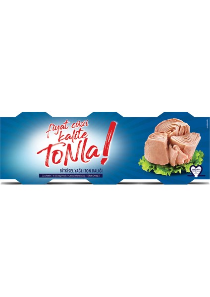 Tonla Bitkisel Yağlı Ton Balığı 75GR*3