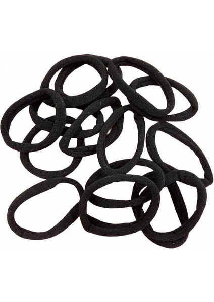 12 Adet Havlu Saç Tokası Siyah Dayanıklı Sert Esnek Lastik Kalın