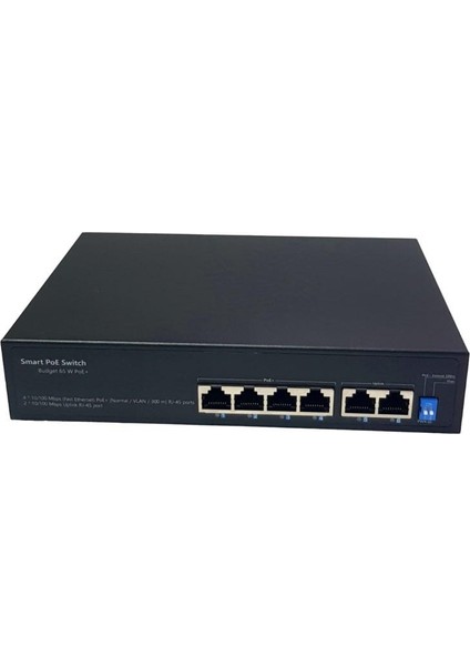 4 Port Poe Switch + 2 Port Uplink Gigabit