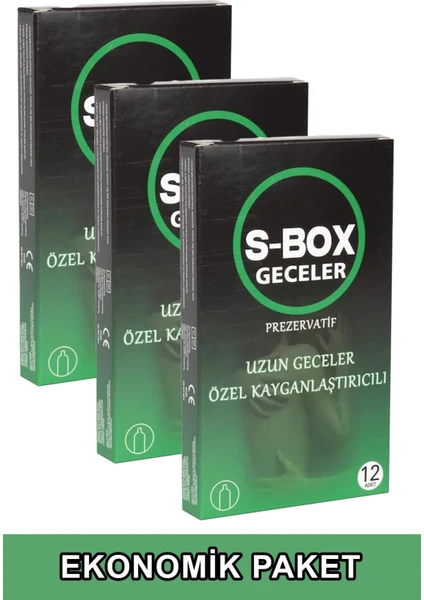 Kayganlaştırıcılı Prezervatif 3'lü Ekonomik Paket