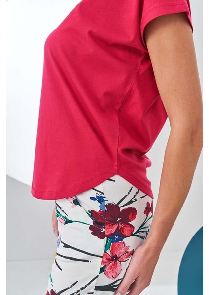Kadın Kısa Kollu Pijama Takımı 24185