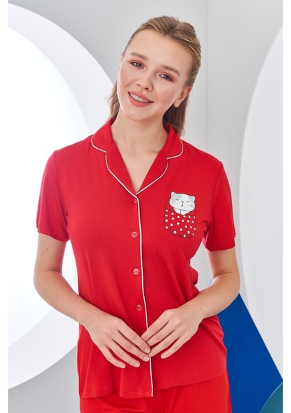 Kadın Şortlu Pijama Takımı 24210