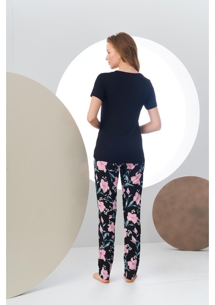 Kadın Kısa Kollu Pijama Takımı 24168