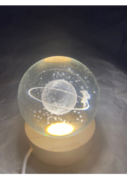 3D LED Işık Cam Küre