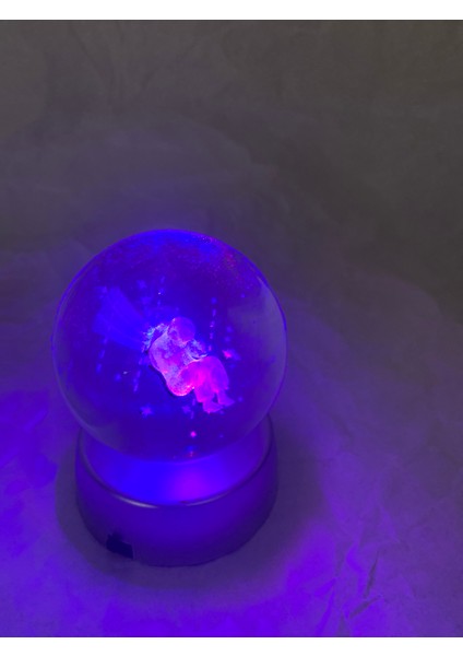3D LED Işık Cam Küre
