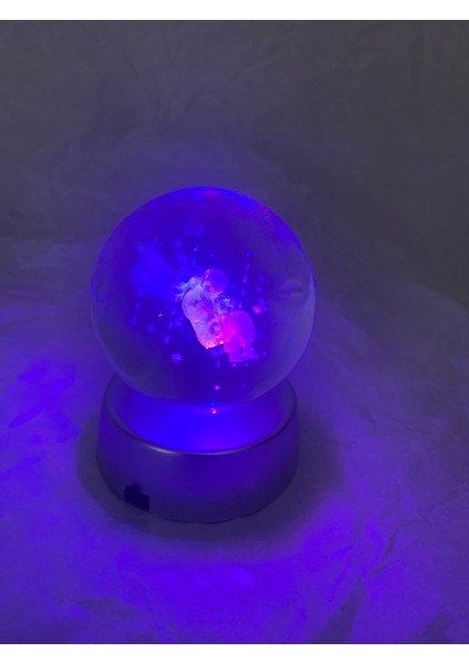 3D LED Işık Cam Küre