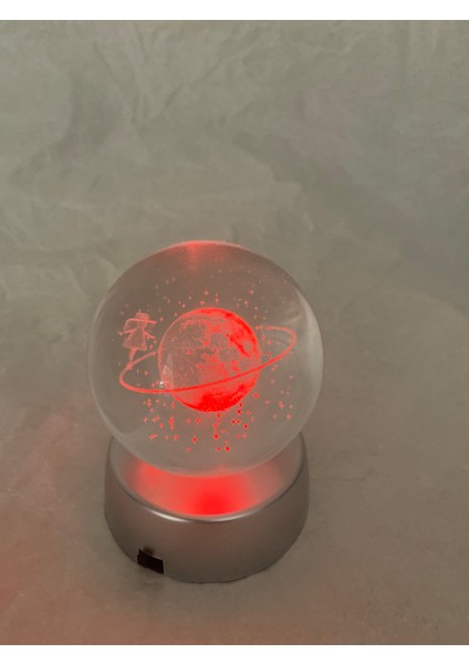 3D LED Işık Cam Küre