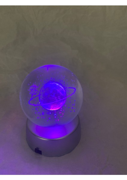 3D LED Işık Cam Küre