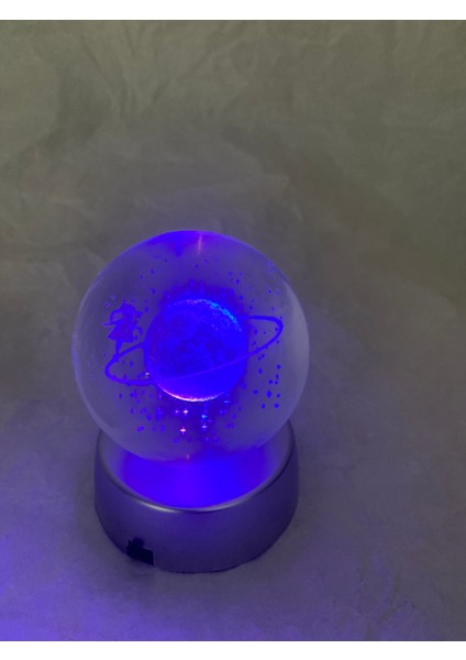 3D LED Işık Cam Küre