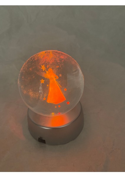 3D LED Işık Cam Küre