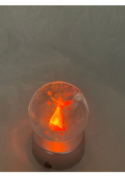 3D LED Işık Cam Küre