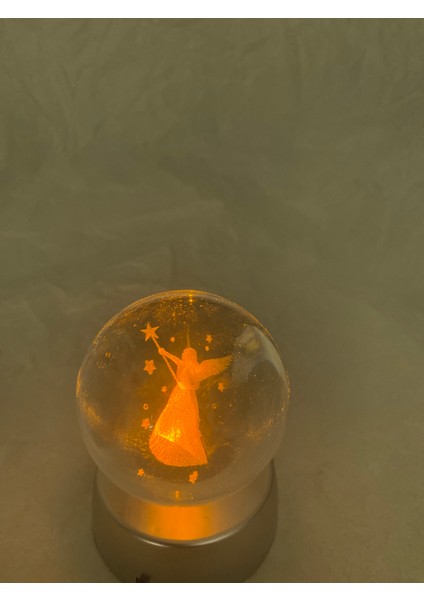3D LED Işık Cam Küre