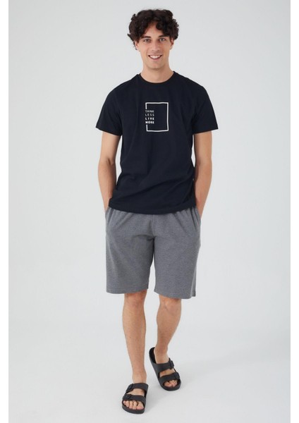 Erkek Şortlu Pijama Takım 2524-S