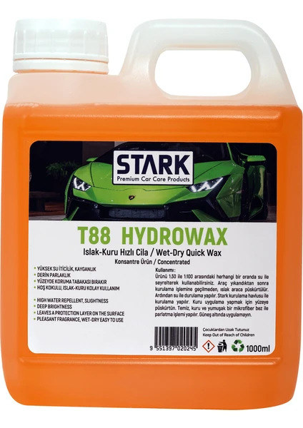 Stark Premium T88 Hydrowax Islak-Kuru Hızlı Cila 1 Lt