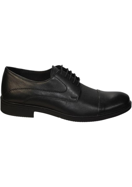 Yazkış Erkek Siyah Cilt Hakiki Deri Kauçuk Taban Bağcıklı Klasik Ayakkabı fiyatları