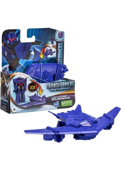 Transformers Earthspark Tek Adımda Dönüşen Figür Soundwave F6714 Lisanslı Ürün