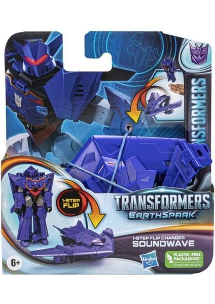 Transformers Earthspark Tek Adımda Dönüşen Figür Soundwave F6714 Lisanslı Ürün