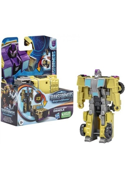 Transformers Earthspark Tek Adımda Dönüşen Figür Swindle F6719 Lisanslı Ürün