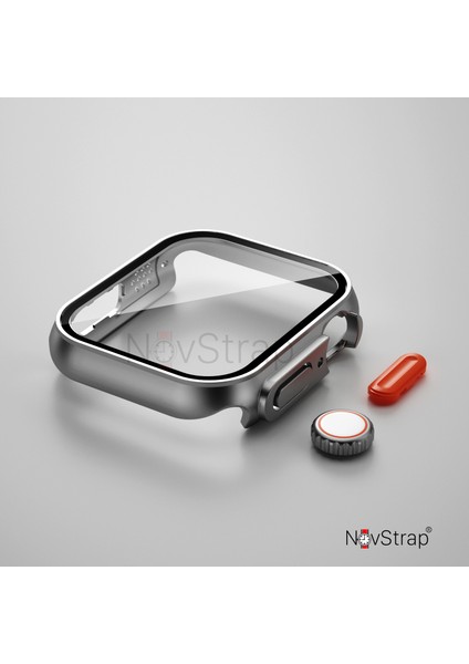Apple Watch Seri 8 7 9 45mm Uyumlu Apple Watch Ultra Dönüştürücü Kasa ve Ekran Koruyucu fırsatları