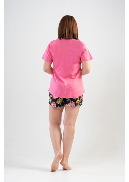 Kadın O. Büyük Beden Kısa Kol Şortlu Pijama Takım fırsatları