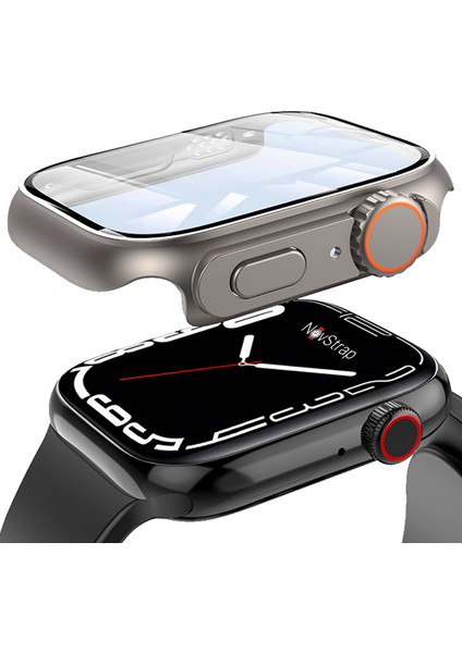 Apple Watch Se 4 5 Seri 40MM Için Apple Watch Ultra Dönüştürücü Kasa ve Ekran Koruyucu
