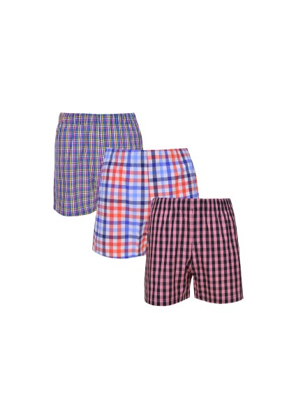 3lü Rahat ve Pamuk Dokuma Boxer ( Pamuk)