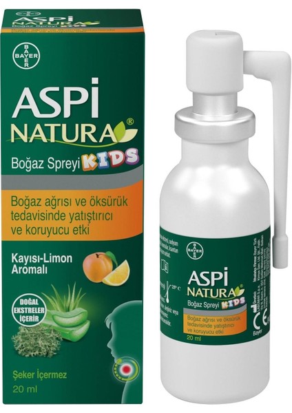 Aspinatura Kids Boğaz Spreyi 20 ml - Kayısı & Limon