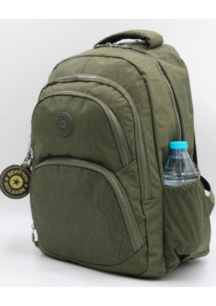 2100 Krinkıl Su Geçirmez Kumaş Unisex Okul Sırt Çantası