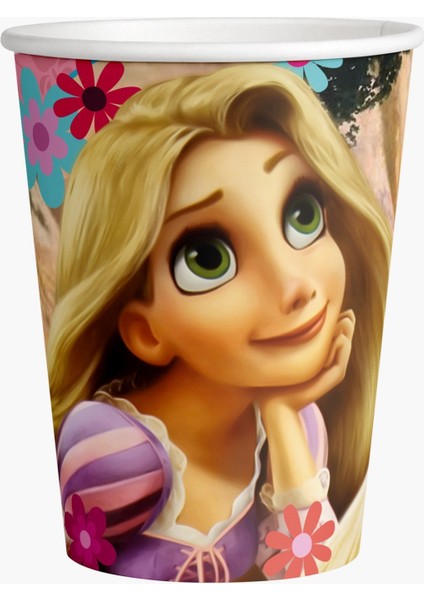 Rapunzel 8 Kişilik Afişli Doğum Günü Süsleri Parti Seti Ekonomik Seti