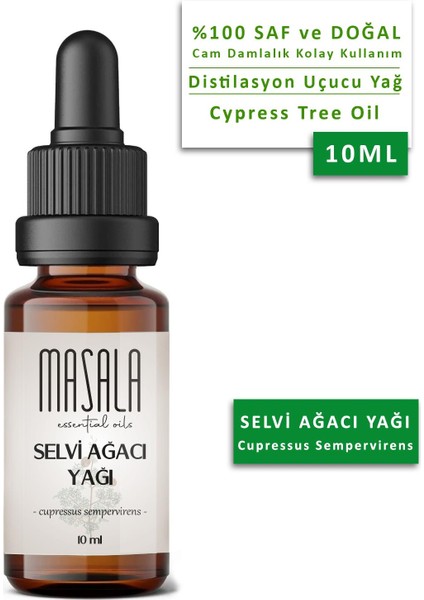 Saf Selvi (Servi) Yağı 10 Ml. - (Cypress Essential Oil)