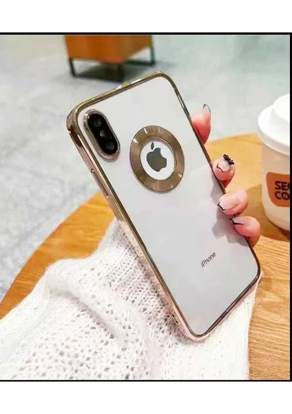 iPhone x Uyumlu Kenarları Parlak Kamera Lens Koruyuculu Telefon Kılıfı