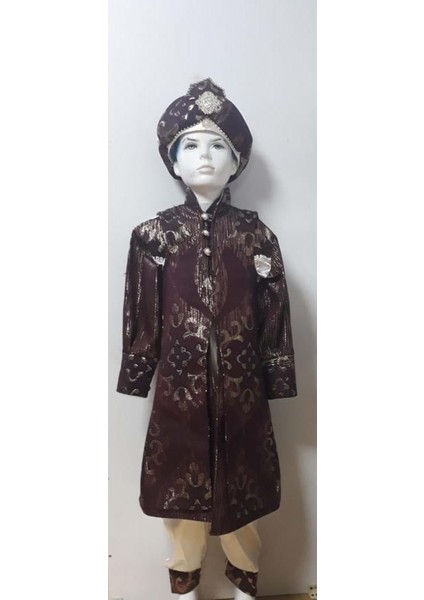 Başak Çocuk Giyim Bcg 3 Kalamazi Hase Kaftan 5/12 Yaş - Bordo - 4-5 Yaş