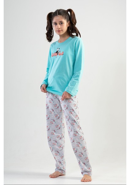 Kız Çocuk Uzun Kol Pijama Takım