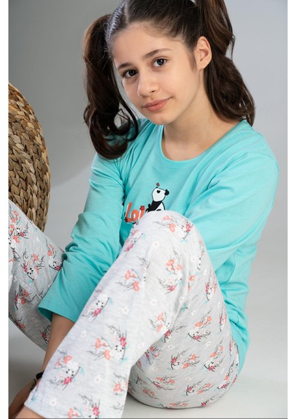 Kız Çocuk Uzun Kol Pijama Takım
