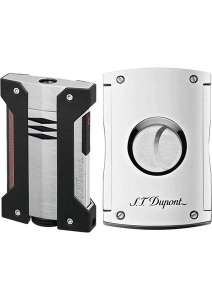 St. Dupont St.dupont Defi Çakmak ve Kesici Seti Krom
