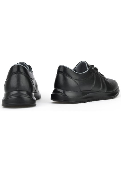 Ziya, Erkek Hakiki Deri Sneaker 1311013 S08 Siyah modelleri