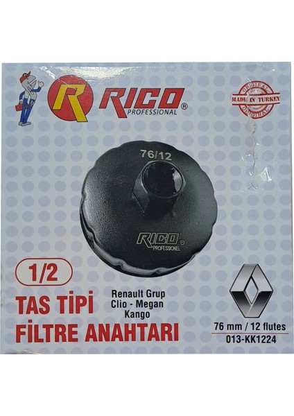 Rıco Renault Grup 1/2 Tas Tipi Filtre Anahtarı KK1224