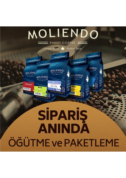 Moliendo House Blend Filtre Kahve Avantaj Paketi (Öğütülmüş Filtre Kahve) 3*250 g