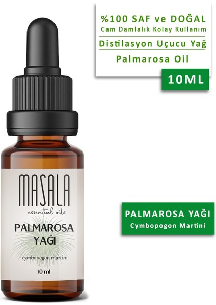 Saf Palmarosa Yağı 10 Ml. - (Palmarosa Essential Oil)