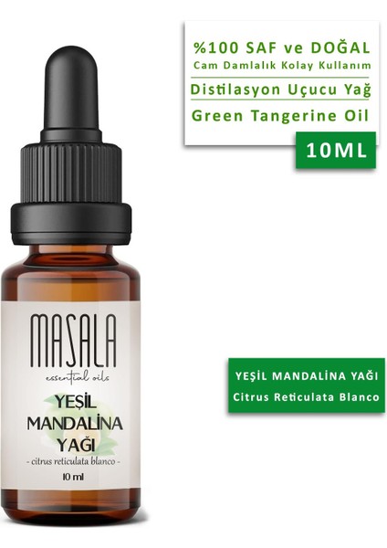 Saf Yeşil Mandalina Yağı 10 Ml. - (Green Mandarin Essential Oil)