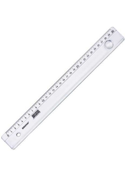 Plastik Cetvel 30 cm Mercekli