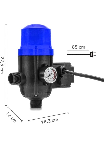 Hidromat Basınç Seviye Kontrol Cihazı Otomatik Kablolu Prizli