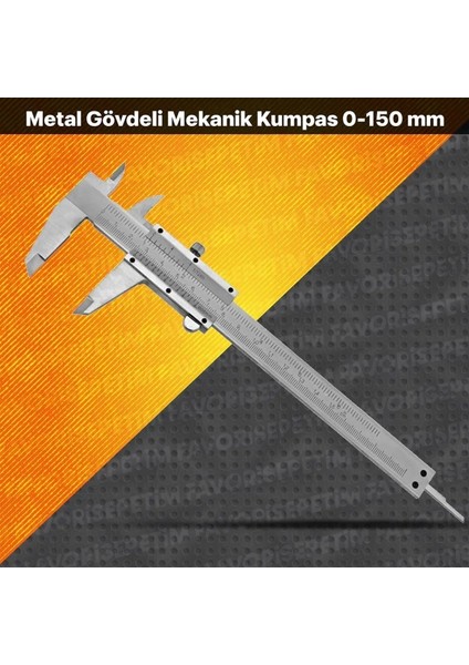 Paslanmaz Metal Gövdeli Mekanik Kumpas 0-150 mm fiyatları
