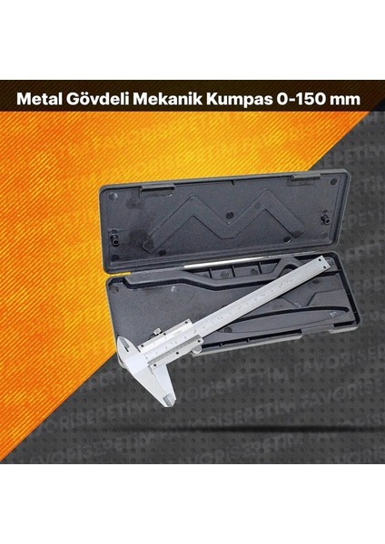 Paslanmaz Metal Gövdeli Mekanik Kumpas 0-150 mm modelleri