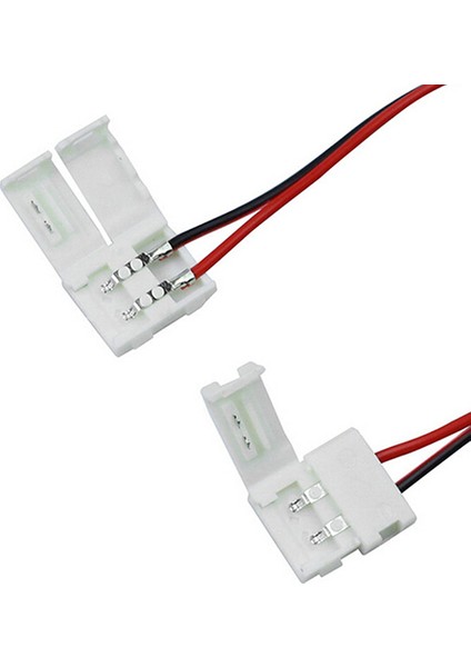 Şerit LED Ekleme Konnektör Kablo 2 Pin 5050 LED Uyumlu 10 Adet fiyatları