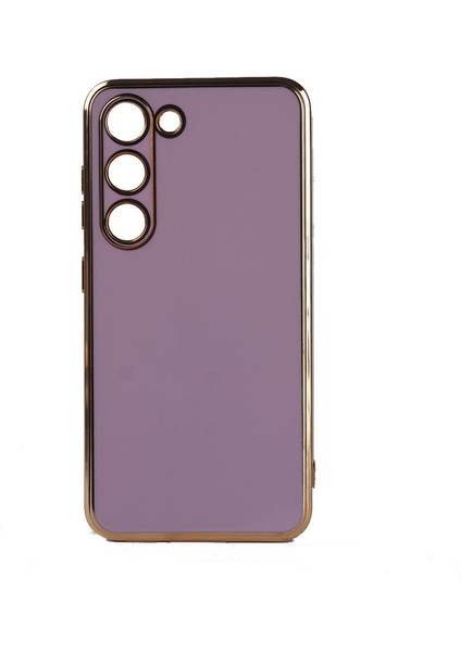 Samsung Galaxy S23 Kılıf Kenarı Gold Renkli Bark Kapak modelleri