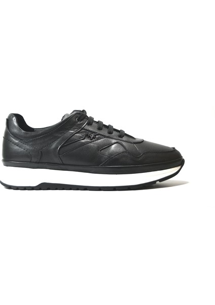 4041 Deri Siyah Bağlı Anatomik Casual Erkek Ayakkabı